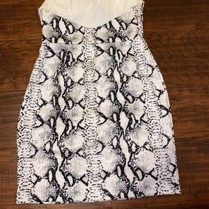 Snake Print Mini Dress